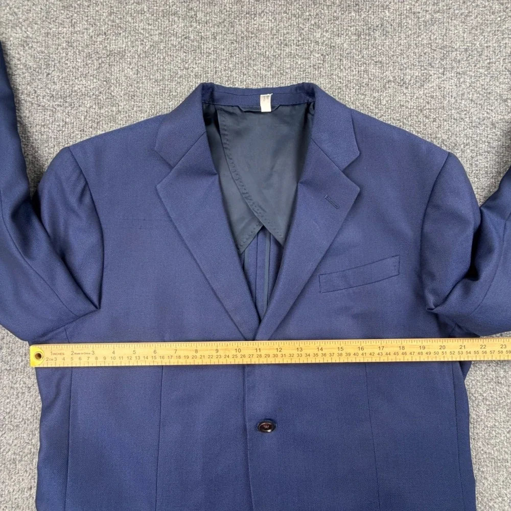 Ermenegildo Zegna Trofeo 600 Luxury Wool Silk Blue‎ Suit Mens Sartorial Italy